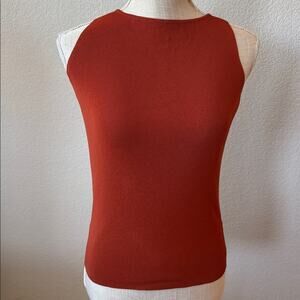 Hannah Sleeveless Rust  Sleeveless Top Medium